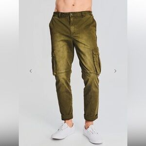 SER.O.YA Jacob mens Cargo Pants army green stretch NWT 30